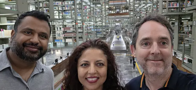 Together at the Biblioteca Vasconcelos